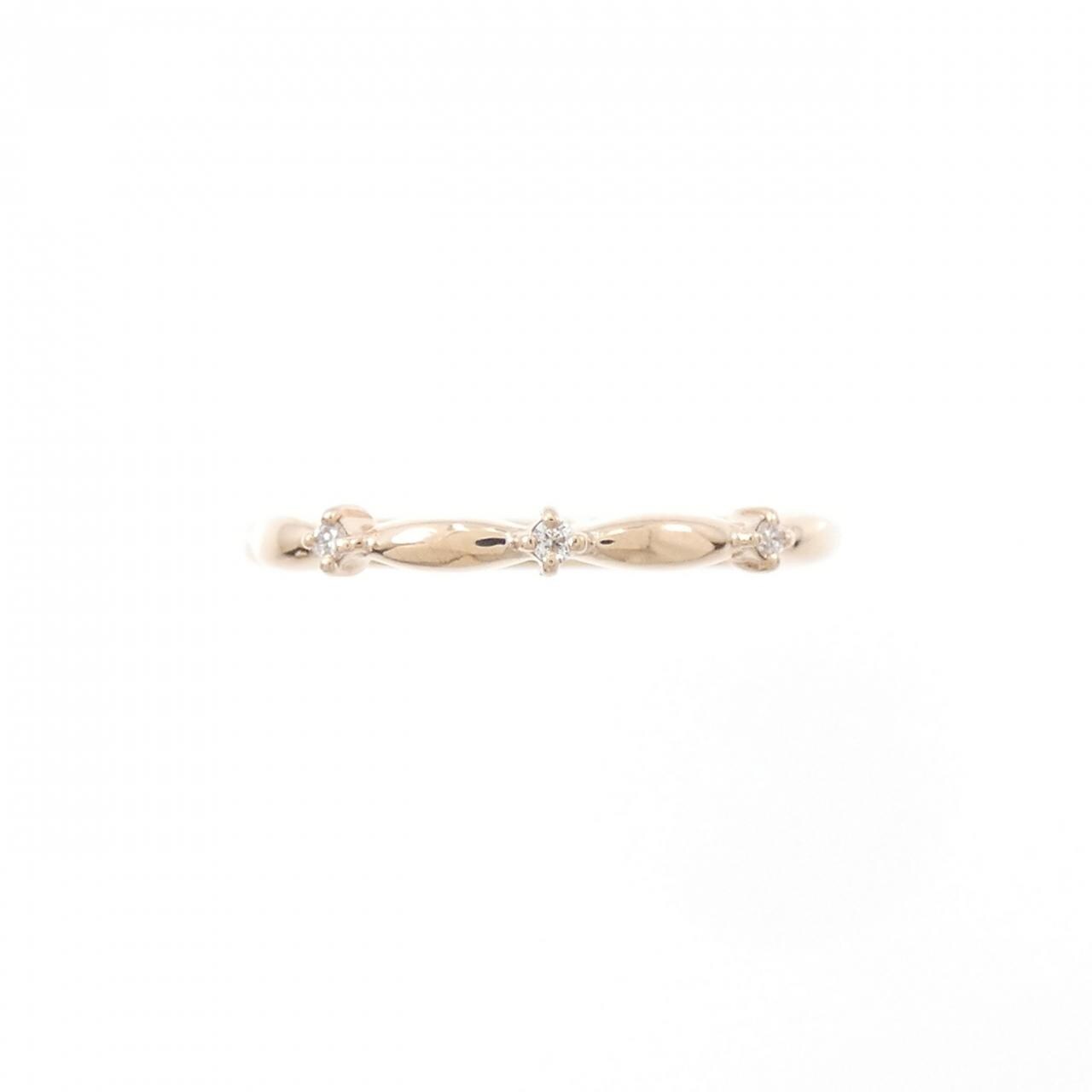 K10PG ダイヤモンド ピンキーリング 0.01CT