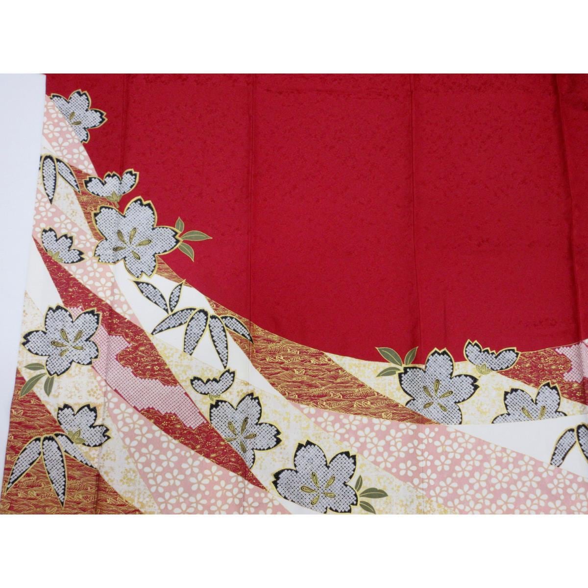 振袖　友禅金彩加工　きもの・長襦袢　２点セット