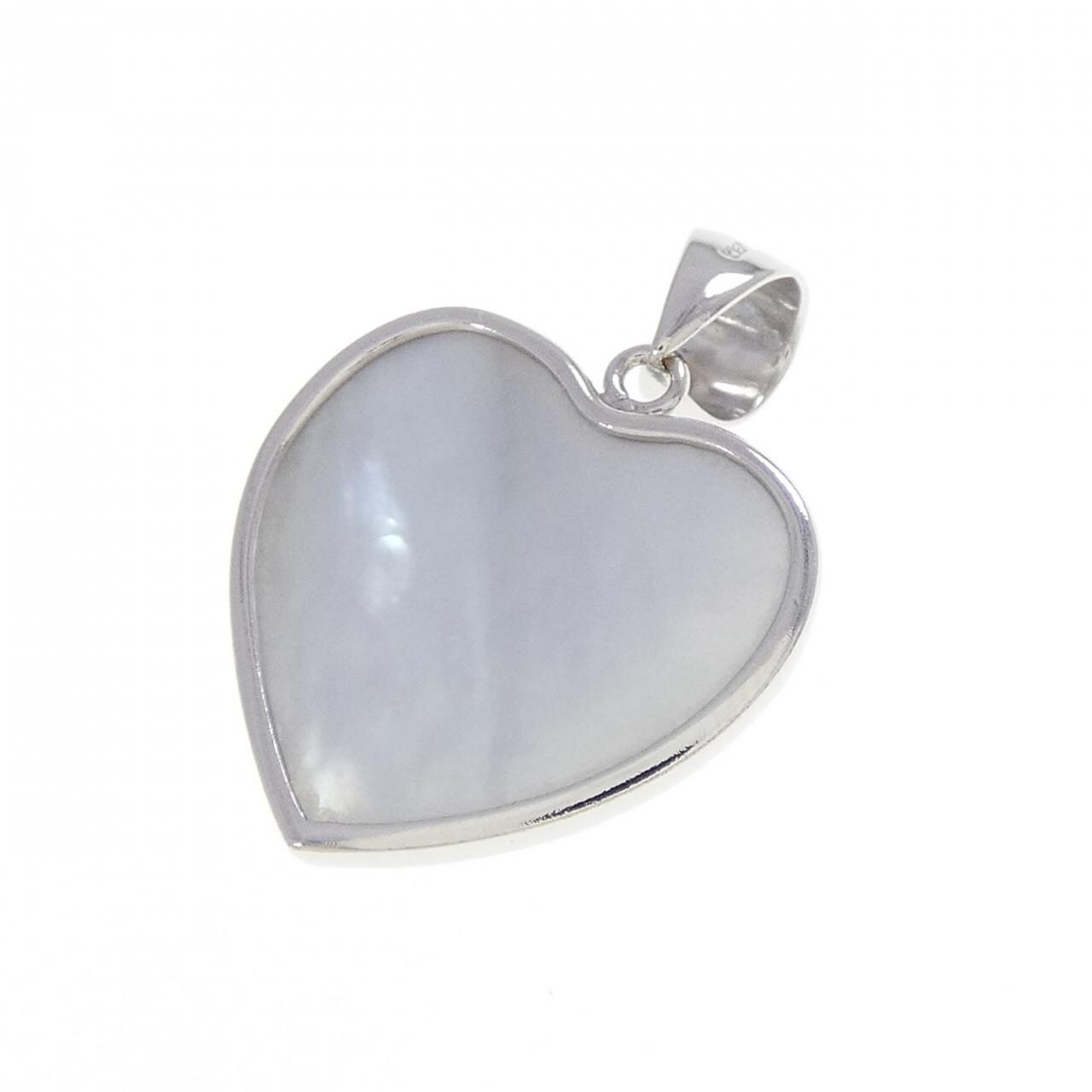 K18WG ハート マベパール ペンダント