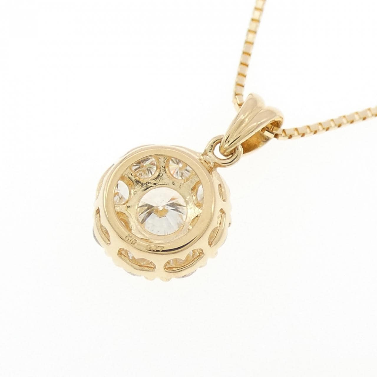 K18YG ダイヤモンド ネックレス 0.77CT
