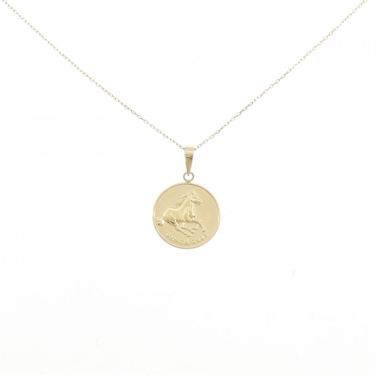 【新品】K18YG ホース ネックレス