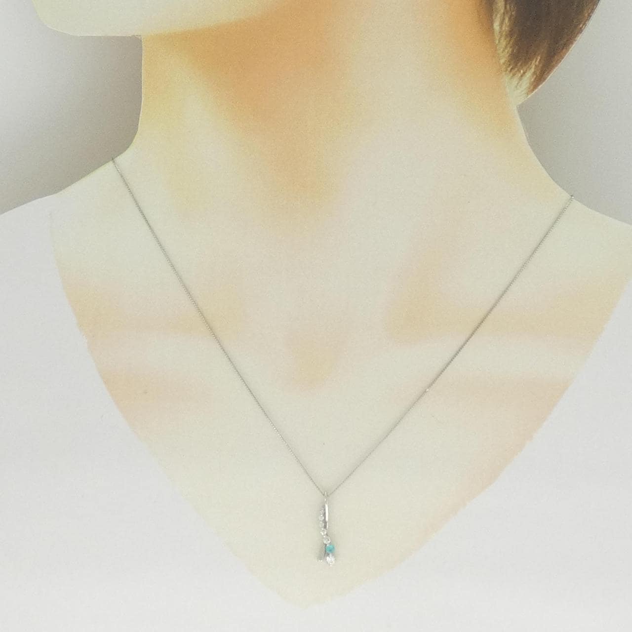 PT900/PT850碧玺项链 0.06克拉