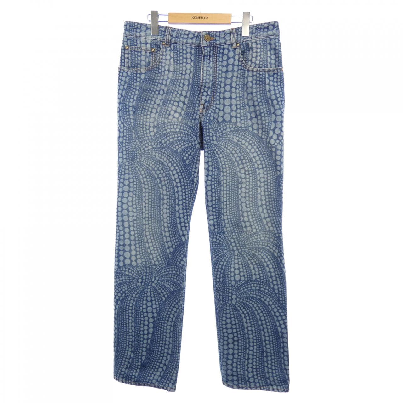 ルイヴィトン LOUIS VUITTON LV×YKオールオーバーパンプキンデニム HOD30WYN3 草間彌生 ジーンズ