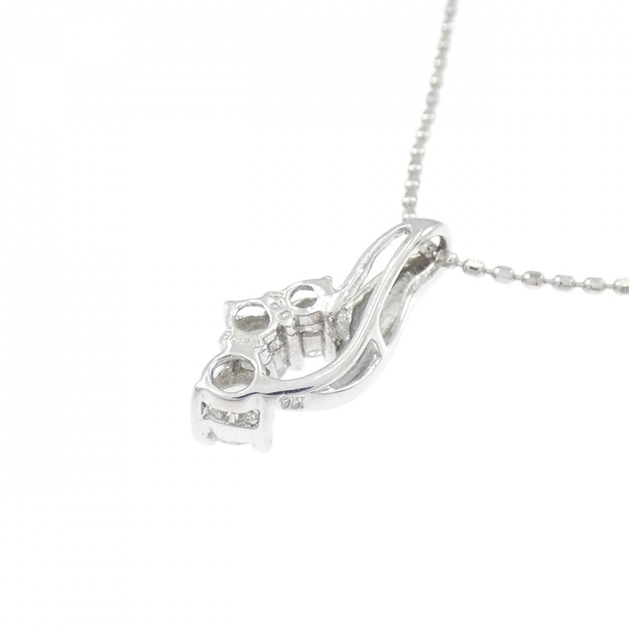 K14WG ダイヤモンド ネックレス 0.20CT