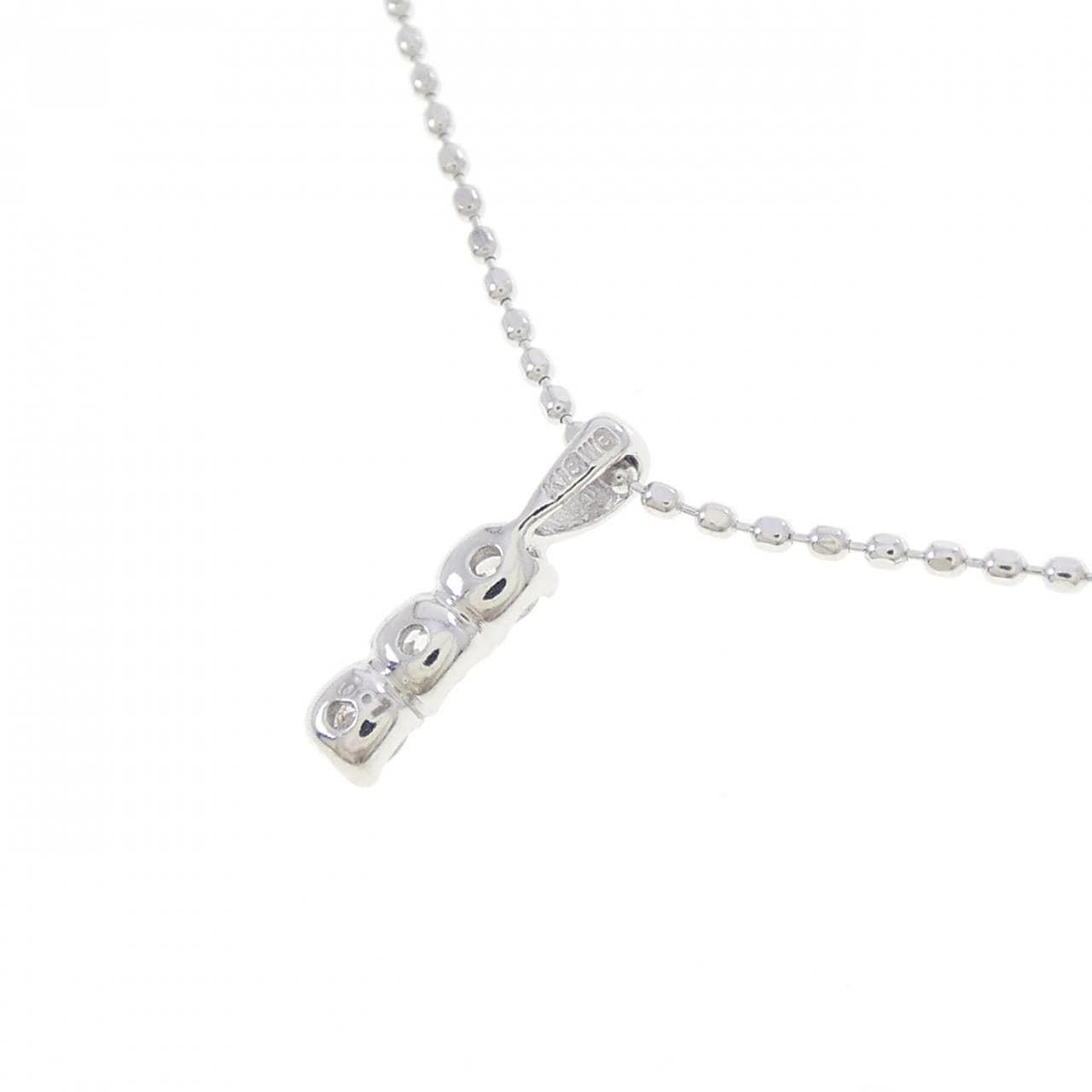 K18WG ダイヤモンド ネックレス 0.1CT