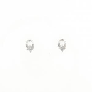 K14WG ダイヤモンド ピアス 0.04CT