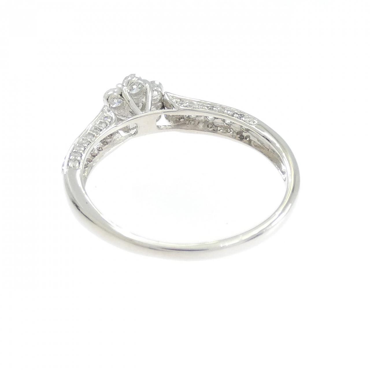 PT900 フラワー ダイヤモンド リング 0.50CT
