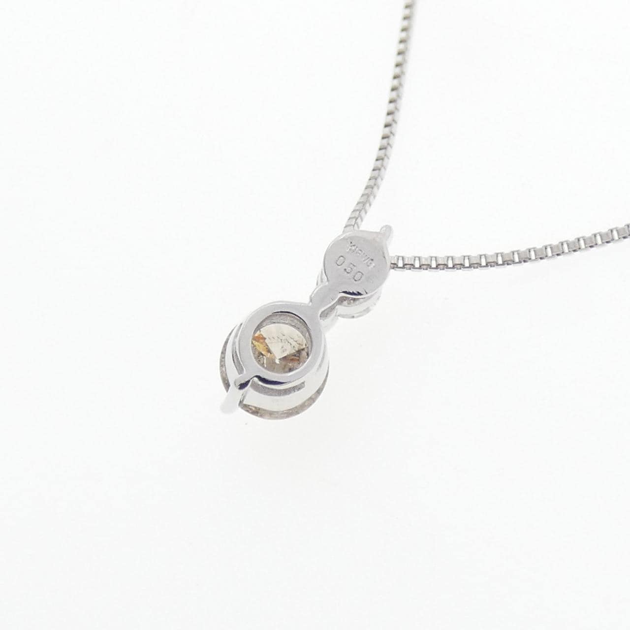 K18WG ダイヤモンド ネックレス 0.50CT