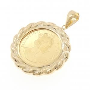 K18YG(枠) コイン ペンダント