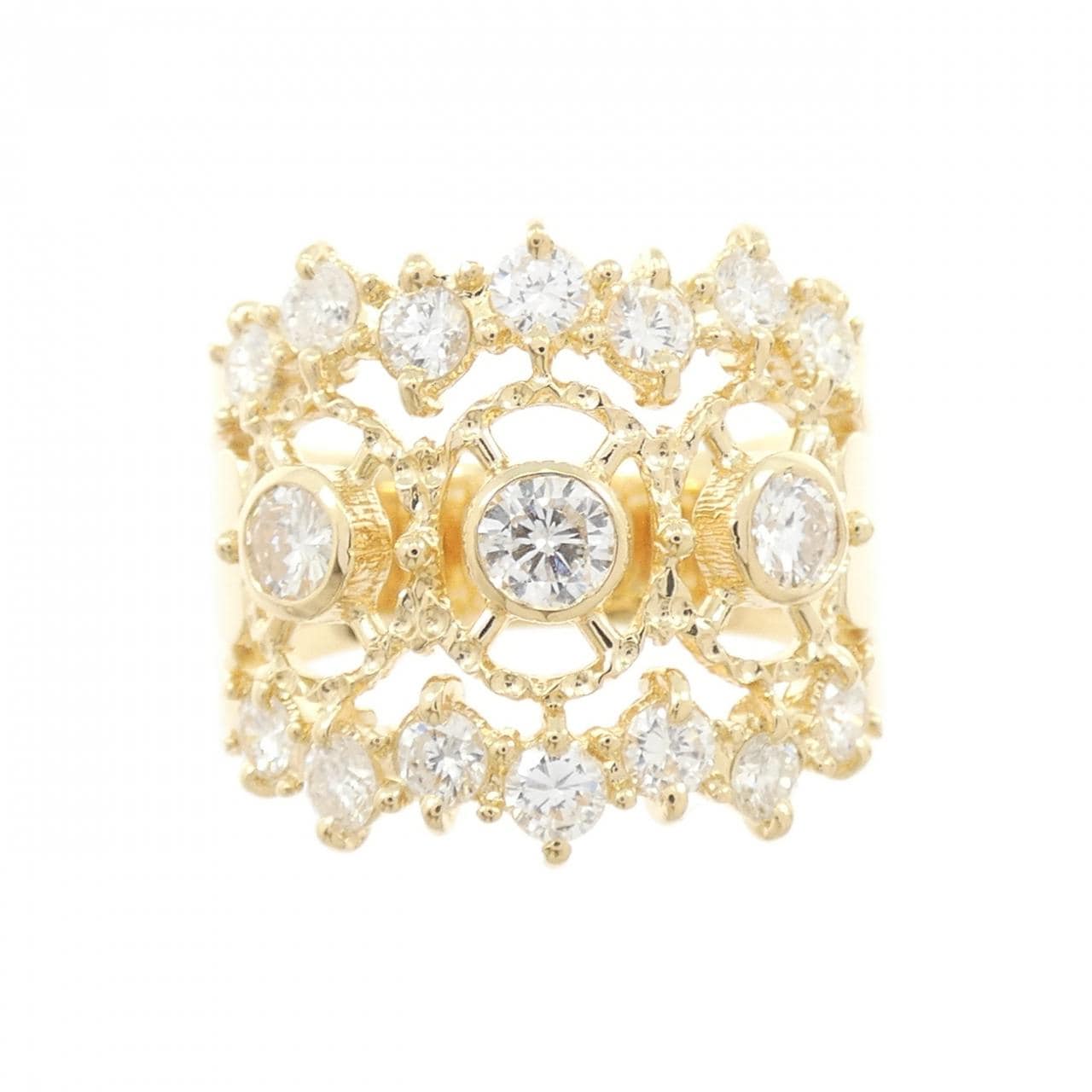 K18YG ダイヤモンド リング 1.40CT