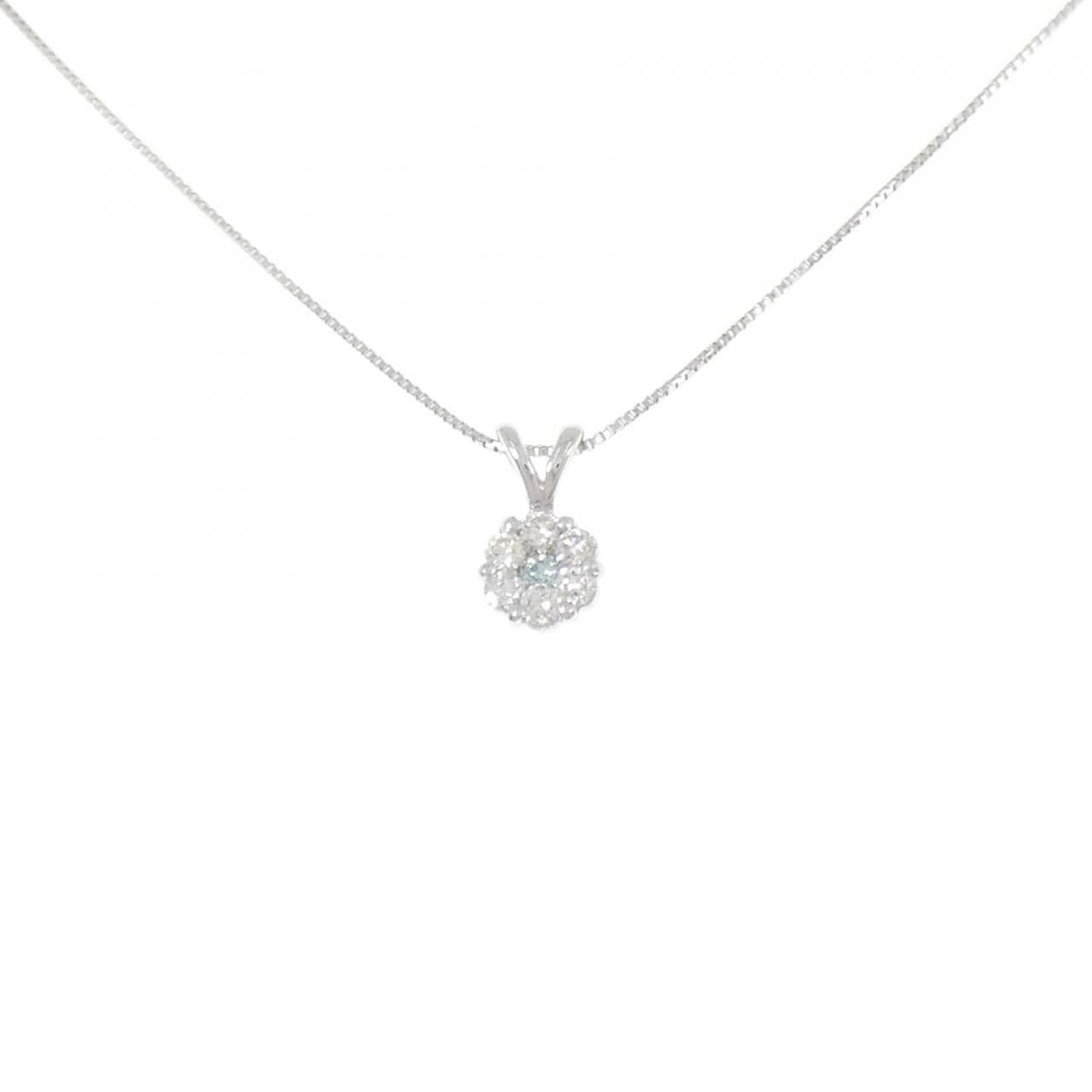 K18WG ダイヤモンド ネックレス 0.03CT