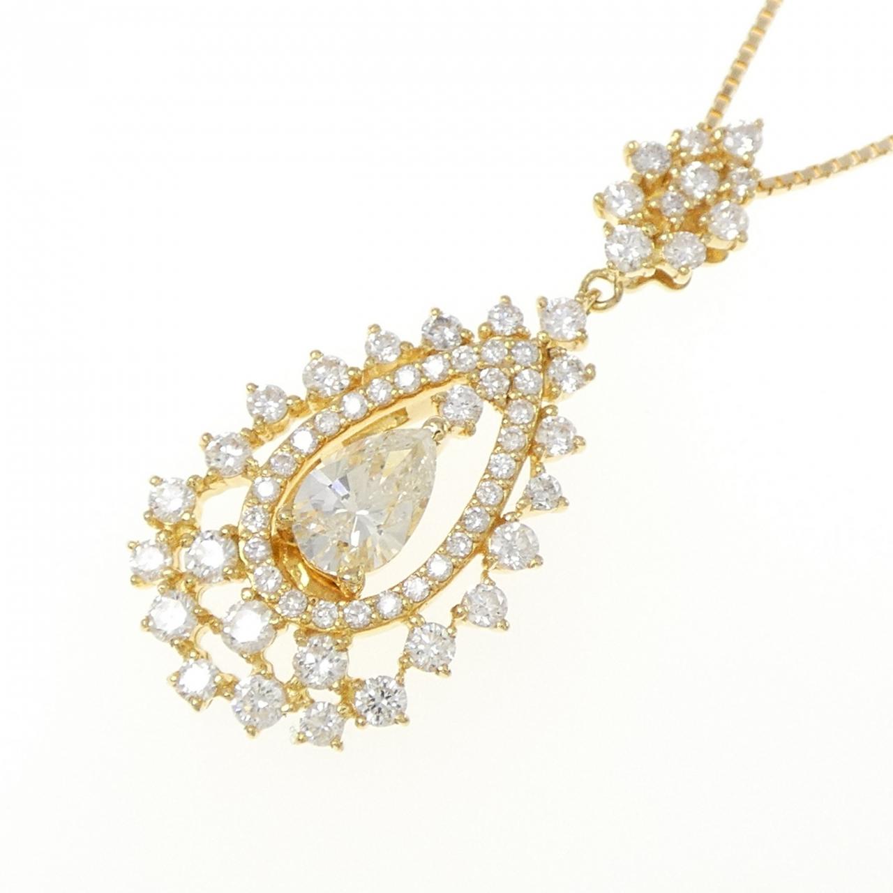 K18YG ダイヤモンド ネックレス 0.570CT
