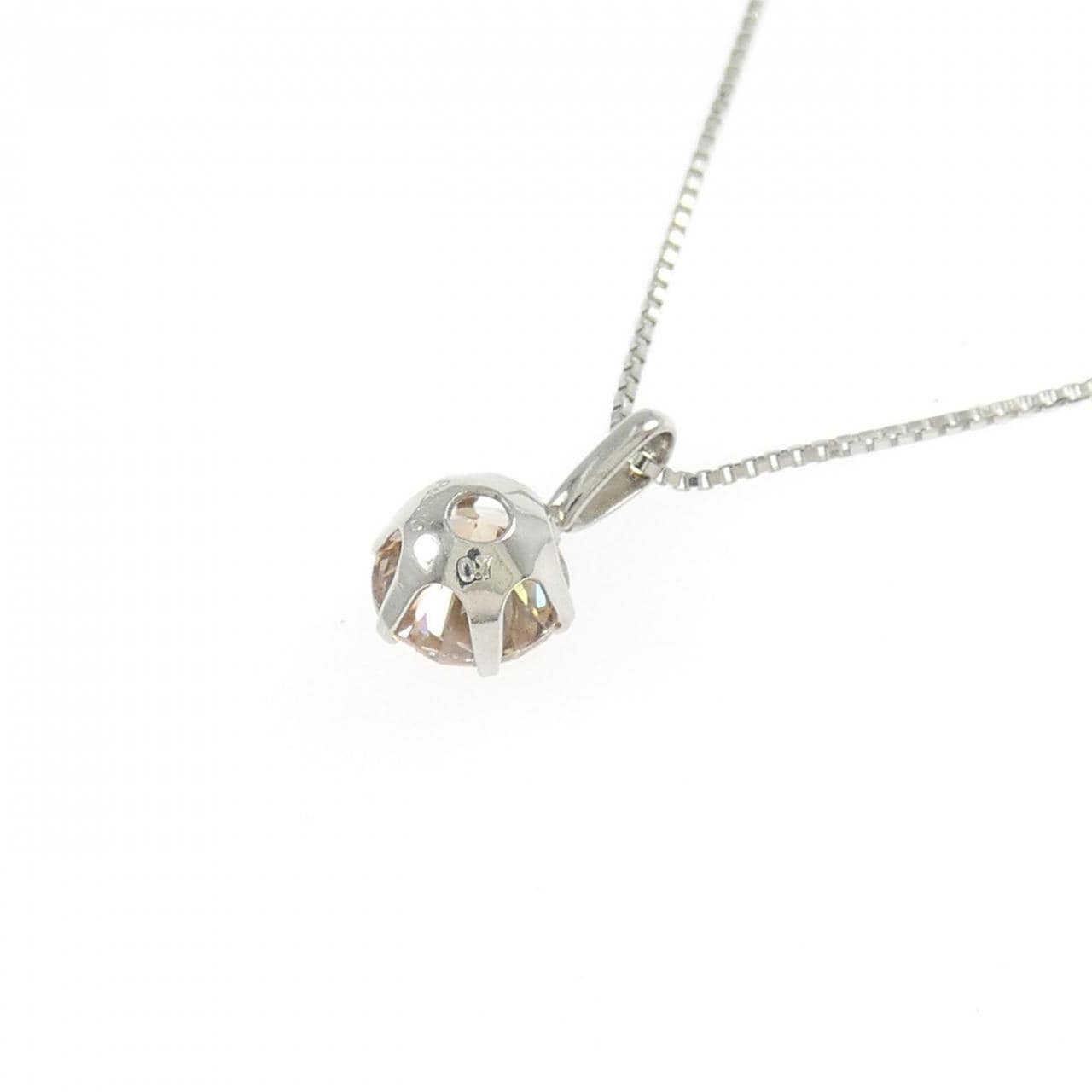 PT900/PT850 ソリティア ダイヤモンド ネックレス 0.7CT