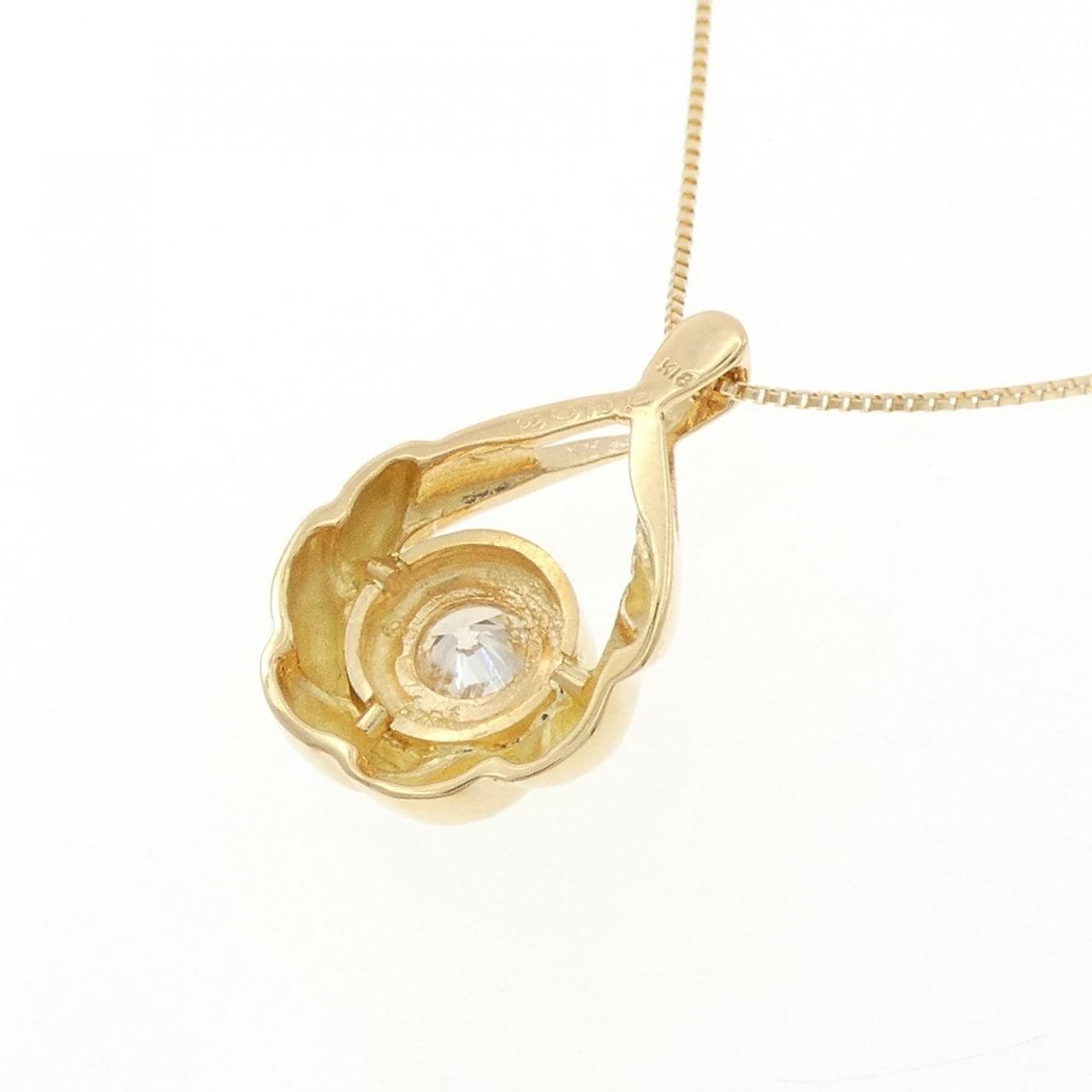 K18YG ダイヤモンド ネックレス 0.208CT