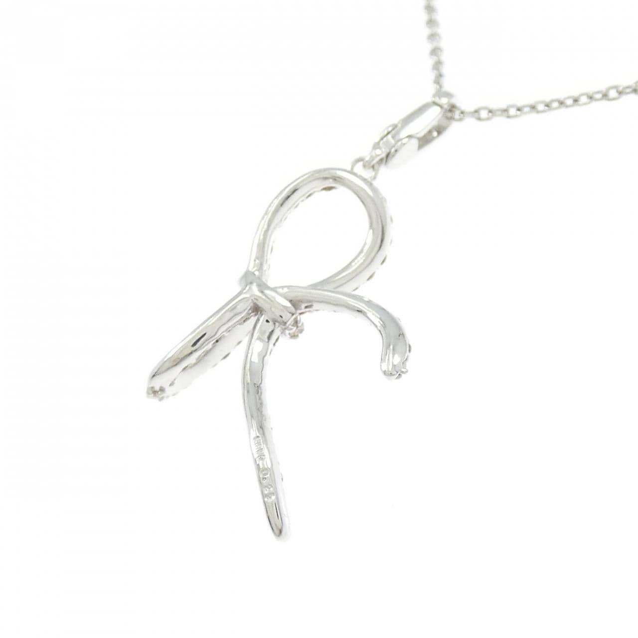 K18WG ダイヤモンド ネックレス 0.29CT