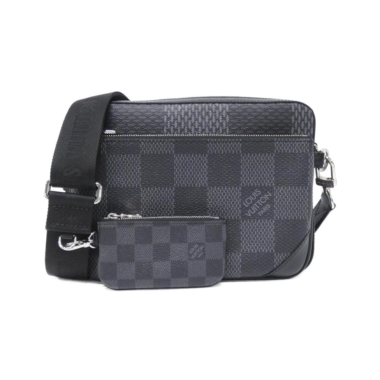 LOUIS VUITTON Damier Graphite 3D Trio 邮差包 N50017 单肩包