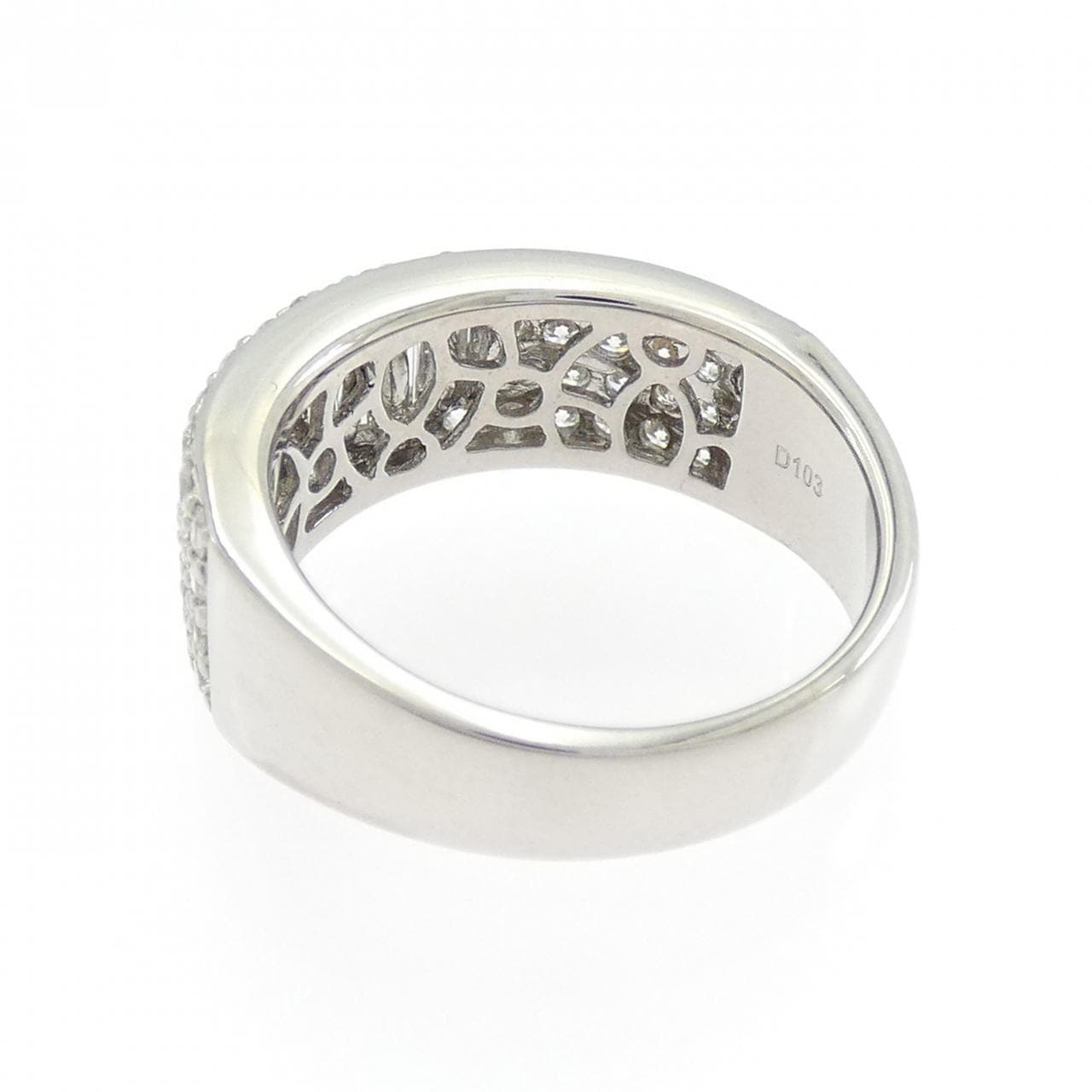 K18WG ハート ダイヤモンド リング 1.03CT