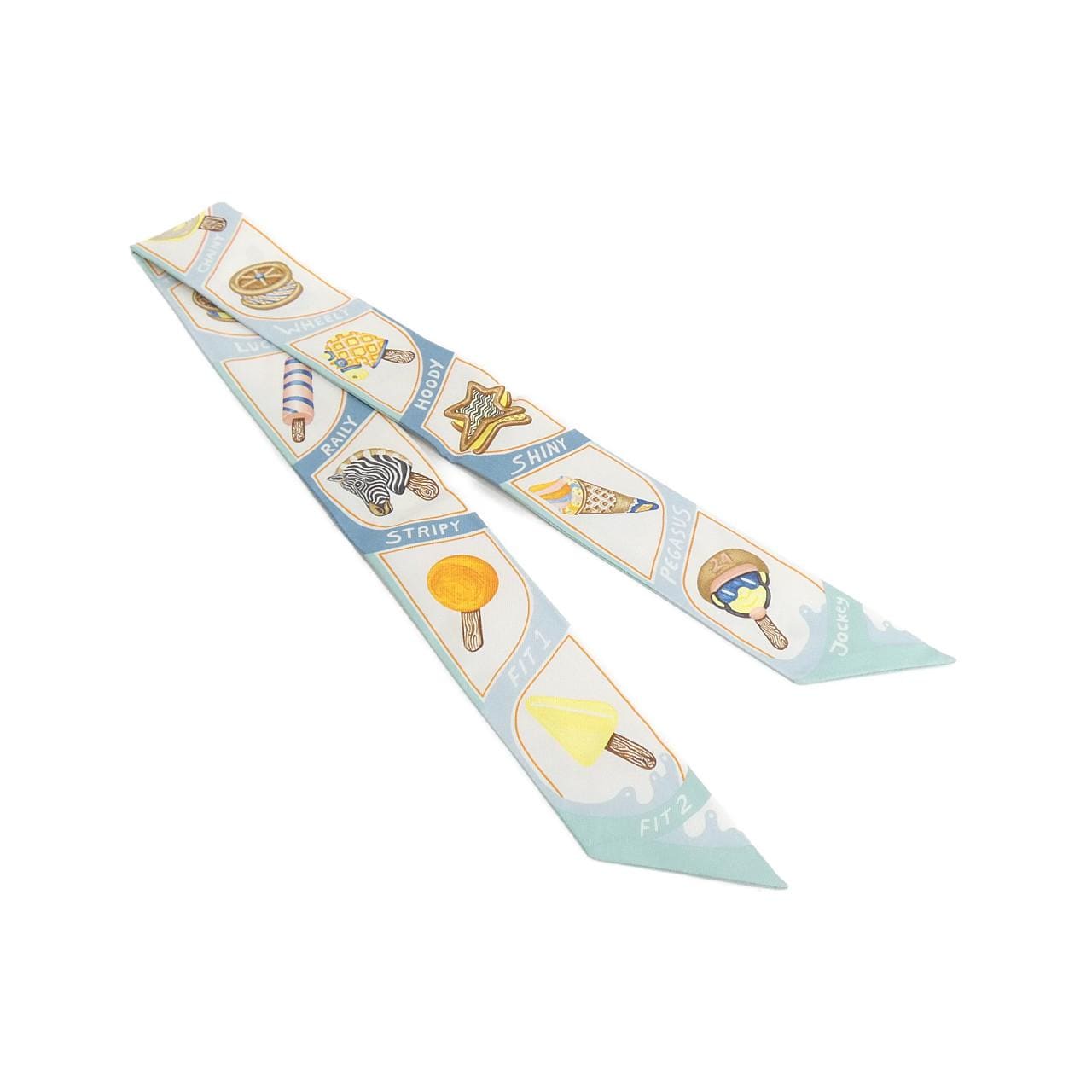エルメス FUNNY ICE CREAM ツイリー 064109S スカーフ