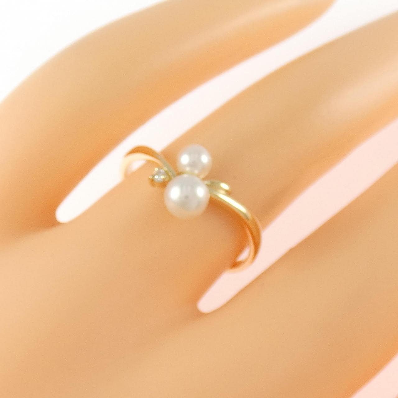 K18YG アコヤパール リング