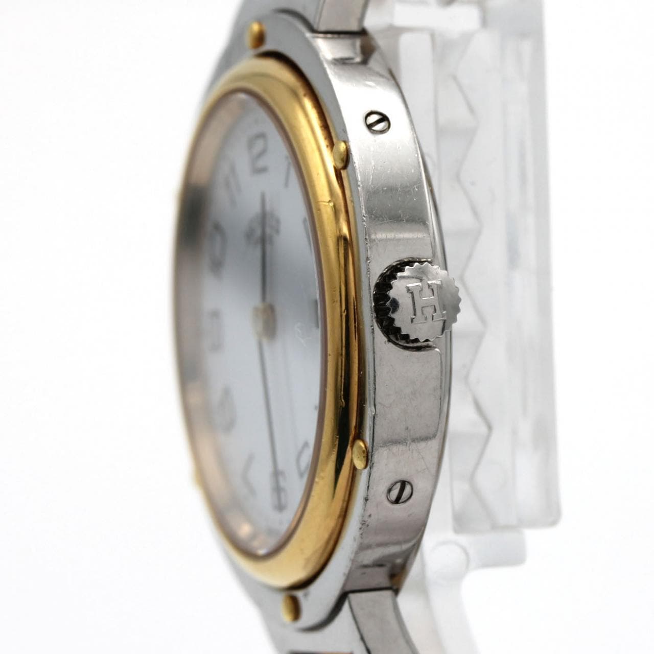 【ノーメンテナンス還元価格】エルメス クリッパー コンビ SSxGP クォーツ