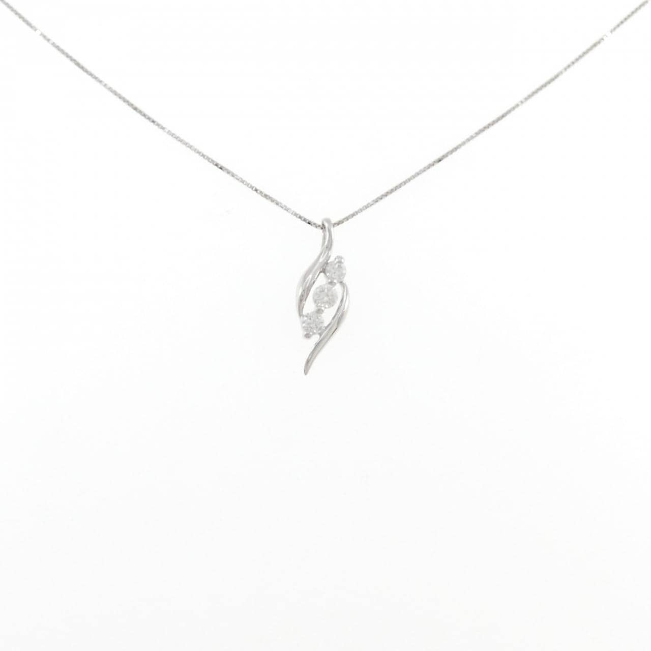 PT900/PT850 ダイヤモンド ネックレス 0.30CT