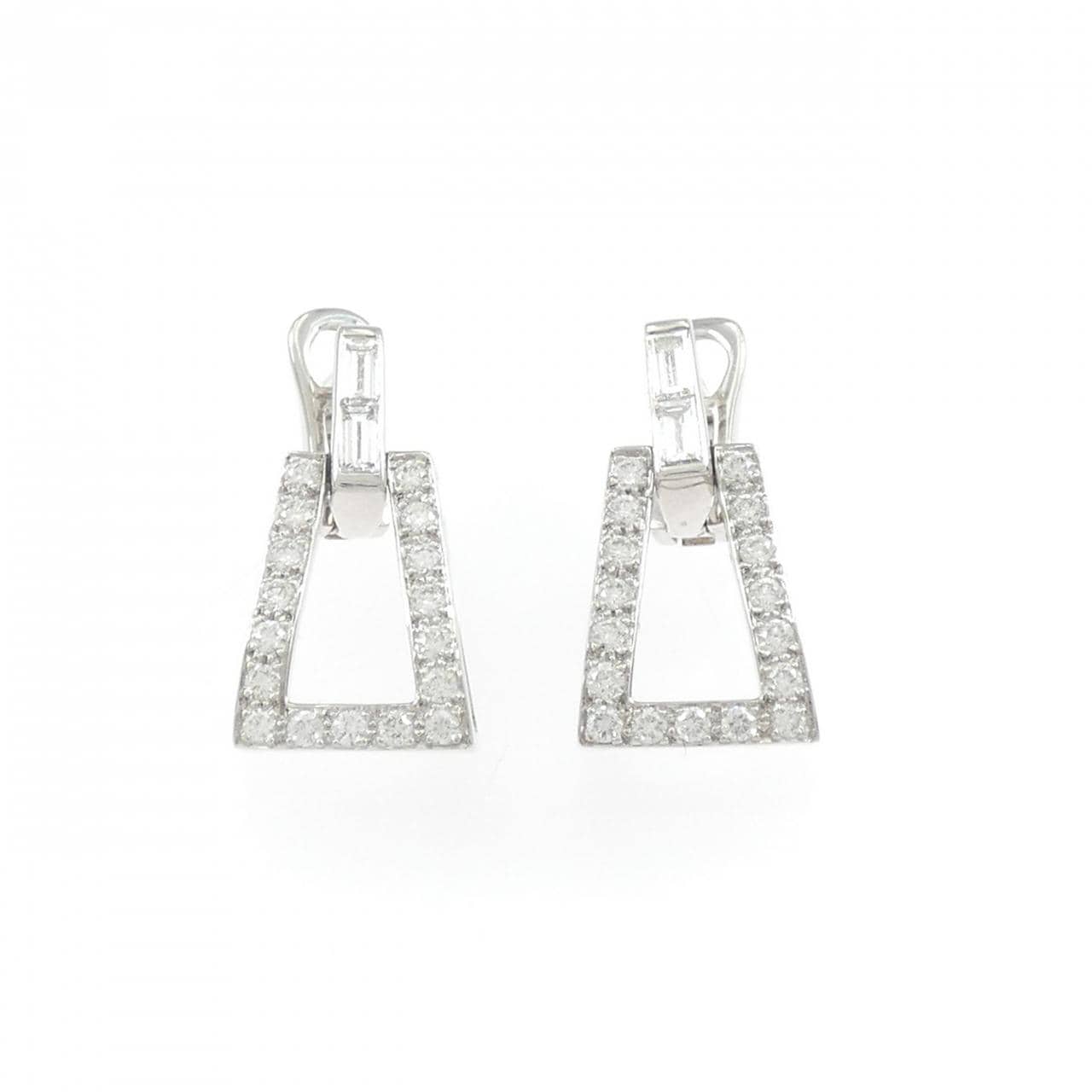 750WG ダイヤモンド ピアス 1.80CT