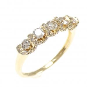 K18YG ダイヤモンド リング 0.70CT