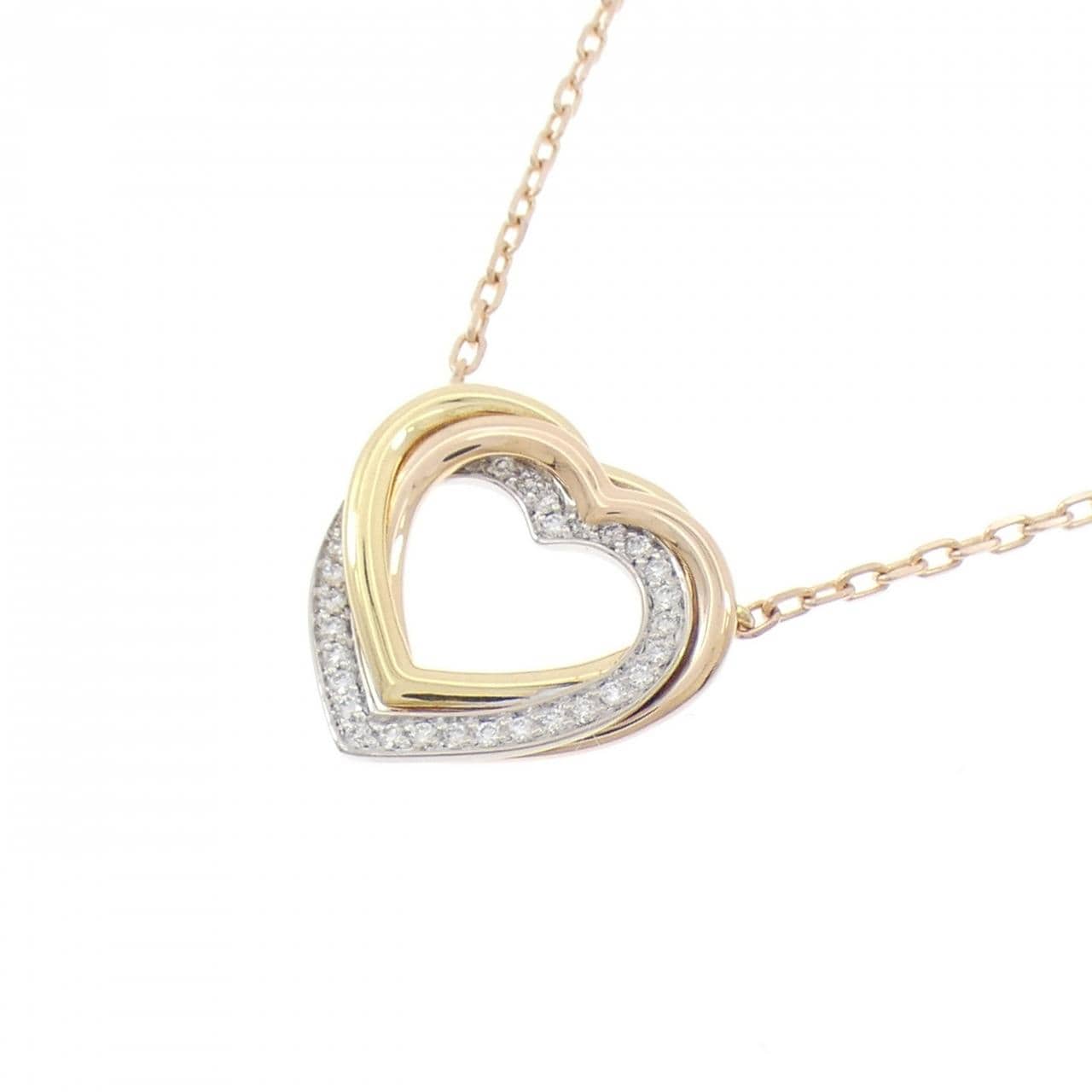 カルティエ トリニティ ハート ネックレス