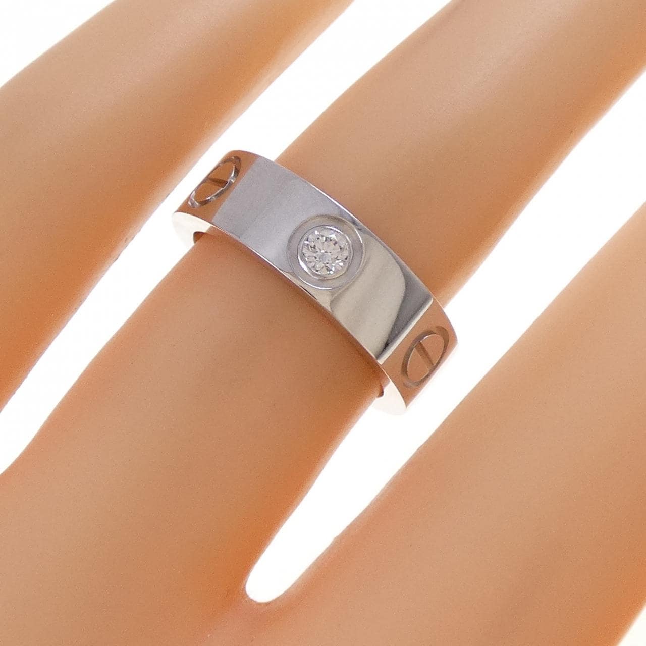 CARTIER LOVE half 鑽石指