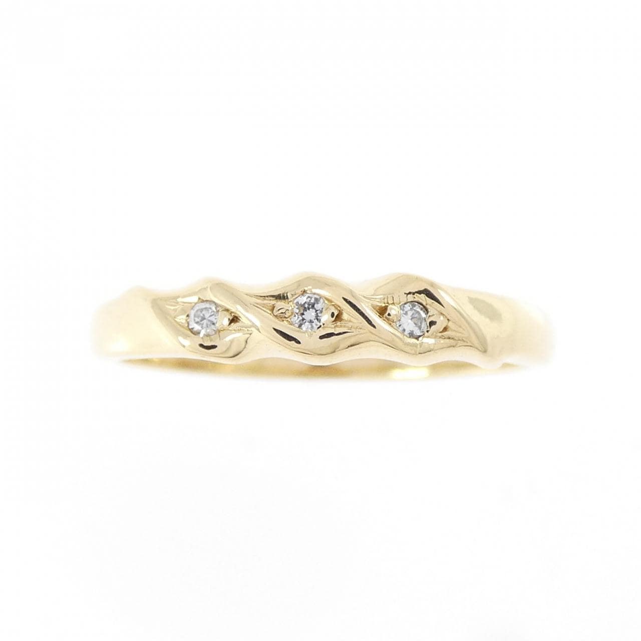 K18YG ダイヤモンド リング 0.03CT