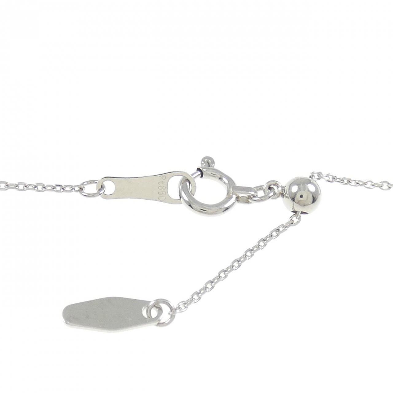 PT900/PT850 スリーストーン ダイヤモンド ネックレス 0.30CT