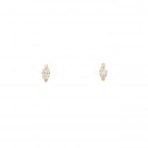 【新品】K18YG ダイヤモンド ピアス 0.14CT