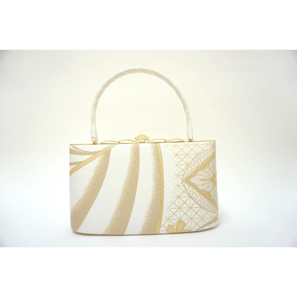 【新品】草履バッグセット　白梅　Ｌサイズ