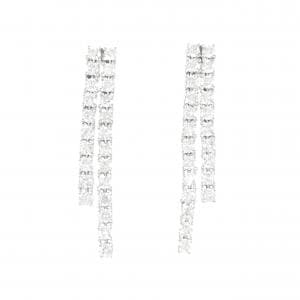 K18WG/750WG ダイヤモンド ピアス