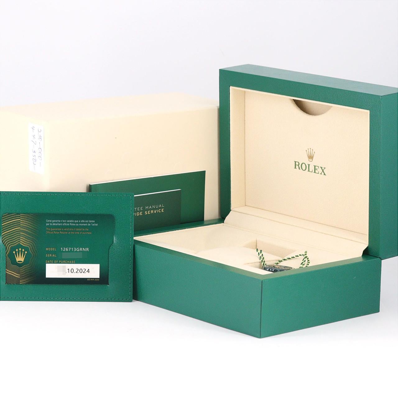 ロレックス GMTマスターⅡ 126713GRNR SSxYG 自動巻 ランダム番