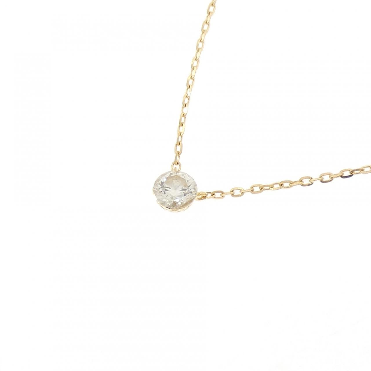 アガット ダイヤモンド ネックレス 0.1CT