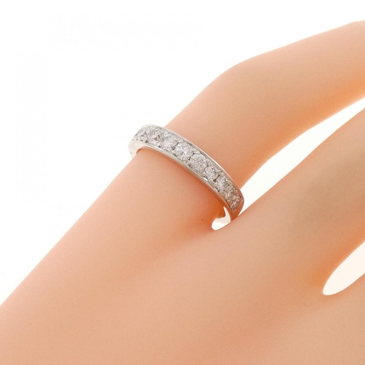 PT900 ハーフエタニティ ダイヤモンド リング 0.58CT