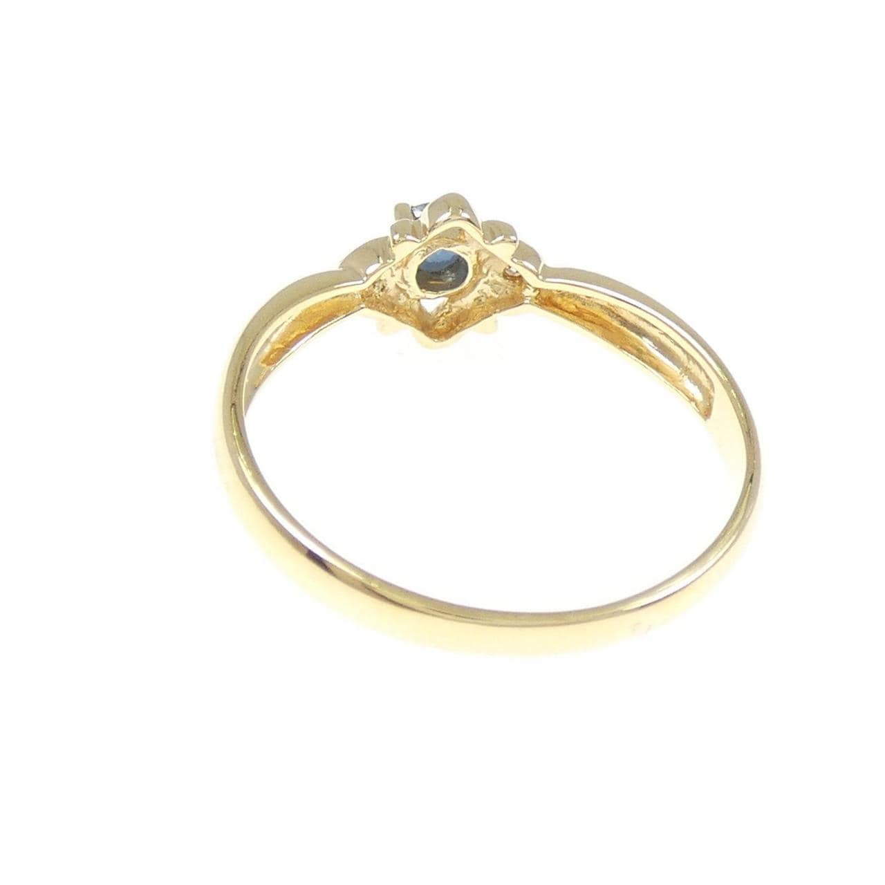 K18YG sapphire ring