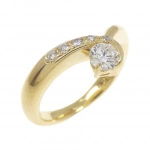 K18YG ダイヤモンド リング 0.25CT