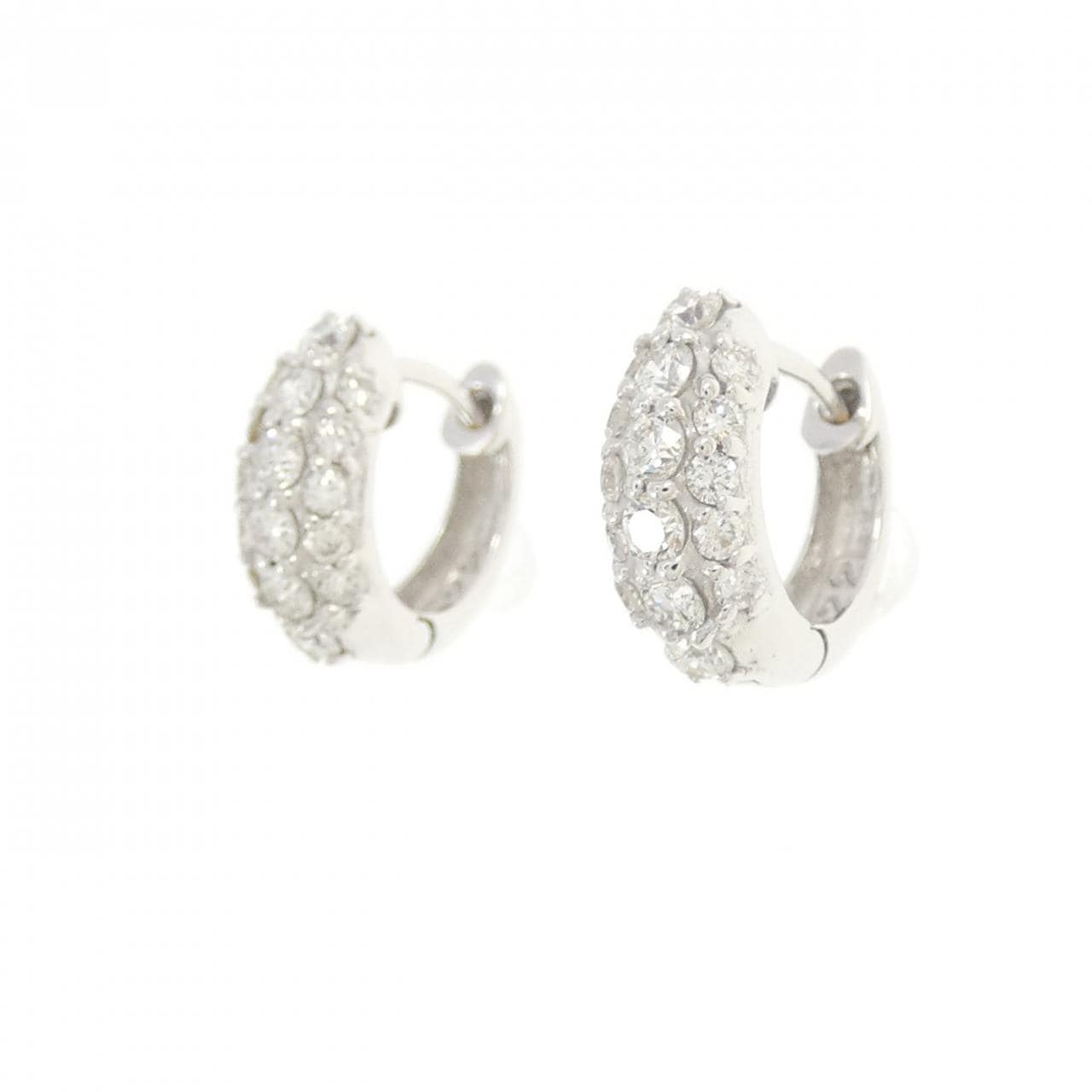K18WG ダイヤモンド ピアス 0.44CT