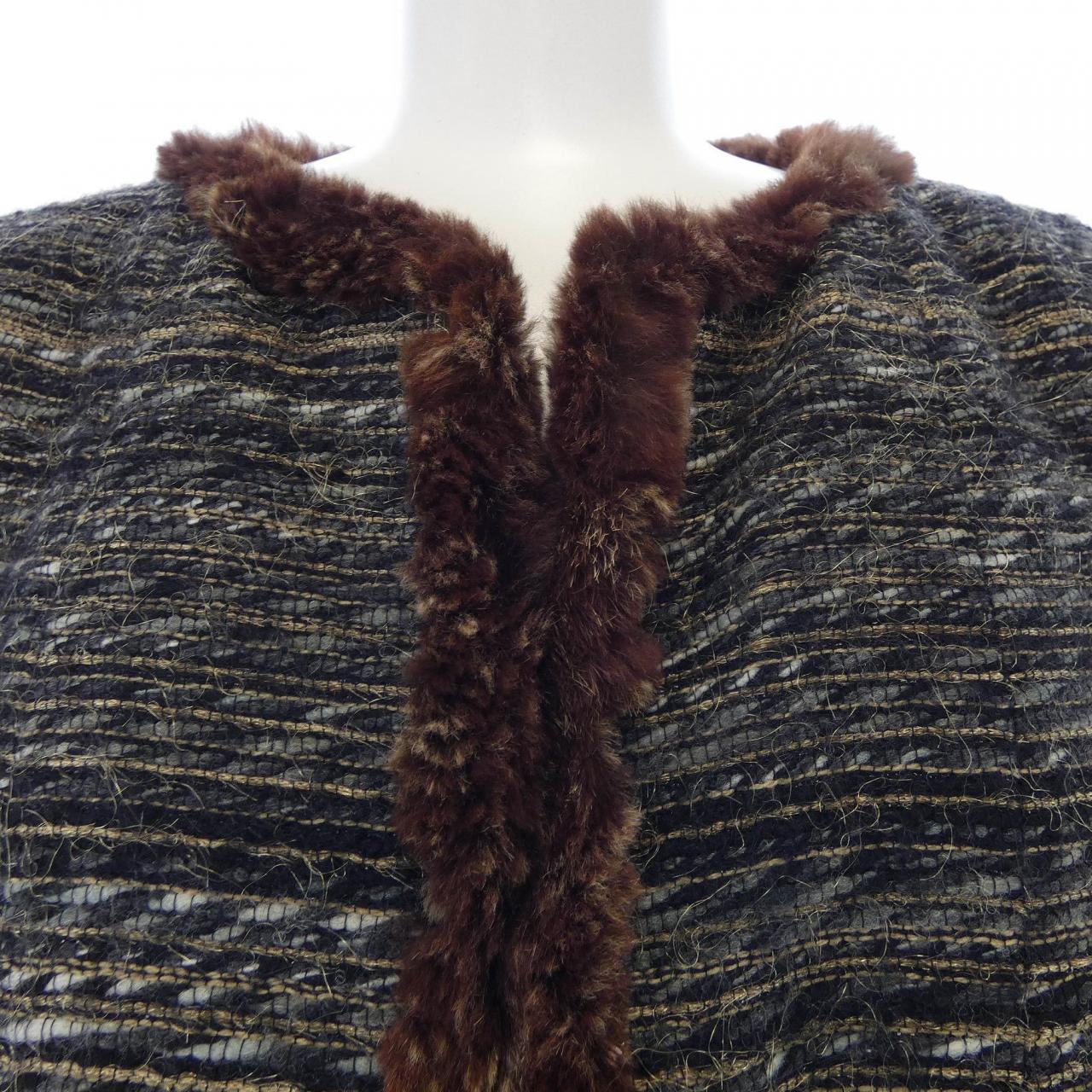 [vintage] CHANEL collarless jacket