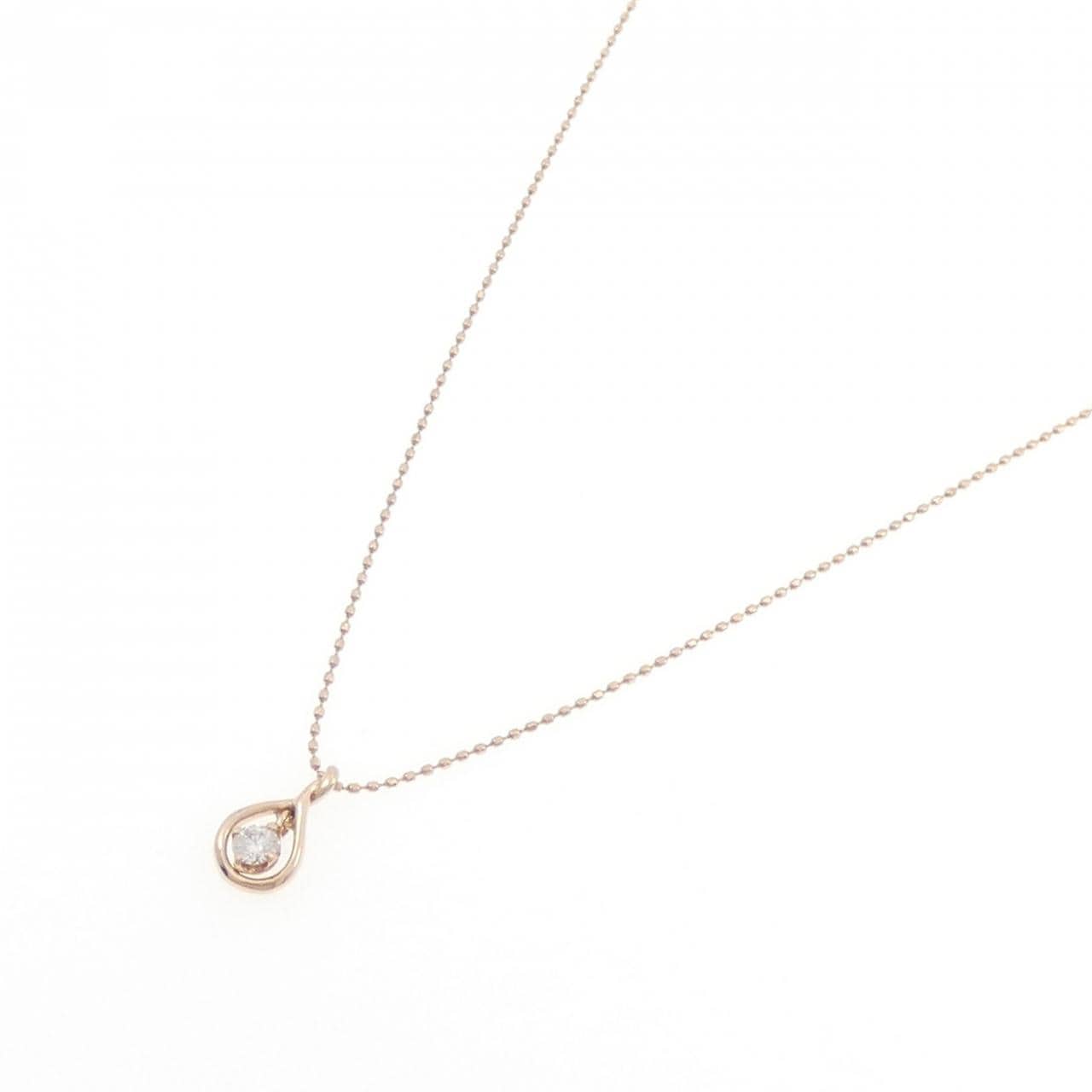 K10PG ダイヤモンド ネックレス 0.10CT