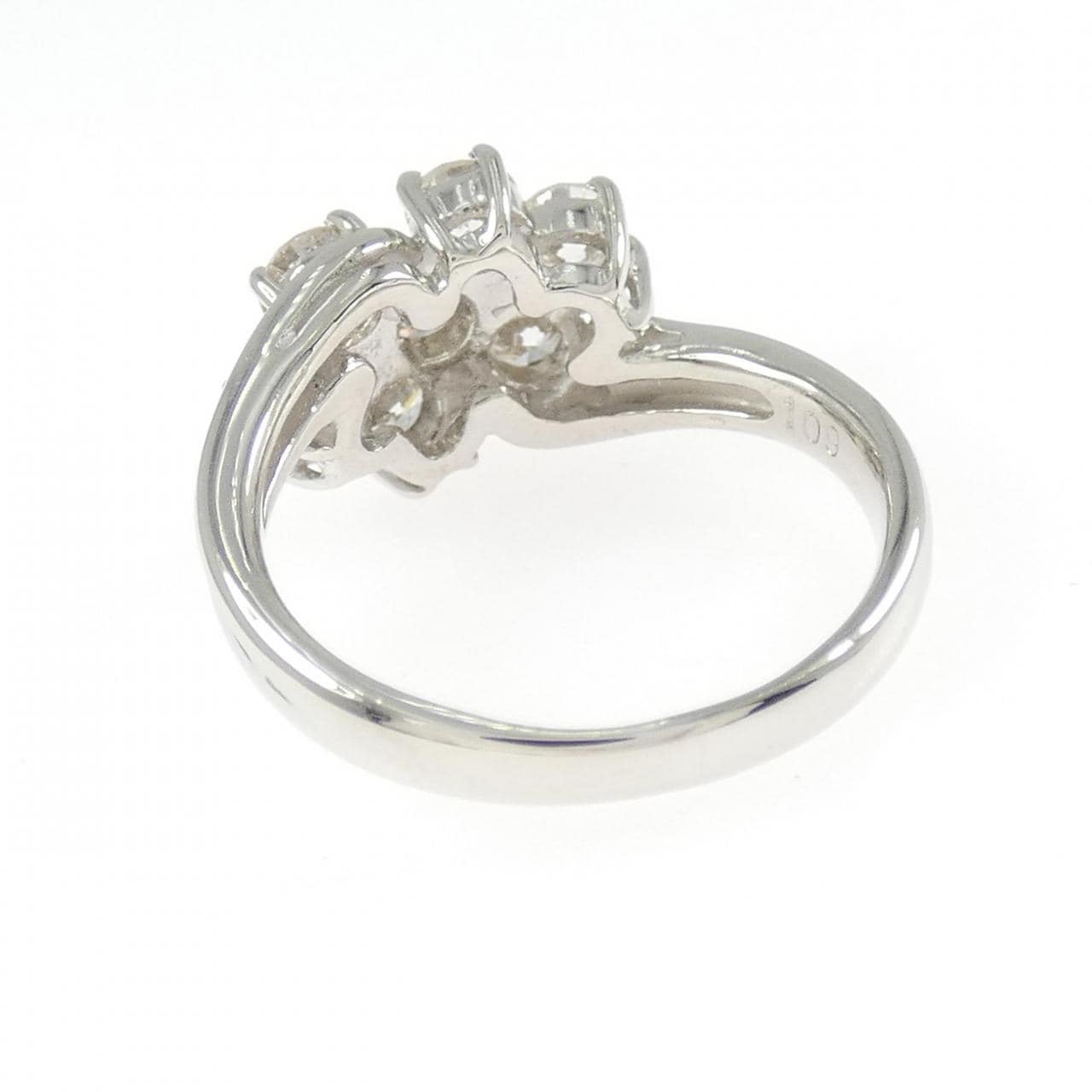 PT900 フラワー ダイヤモンド リング 1.09CT