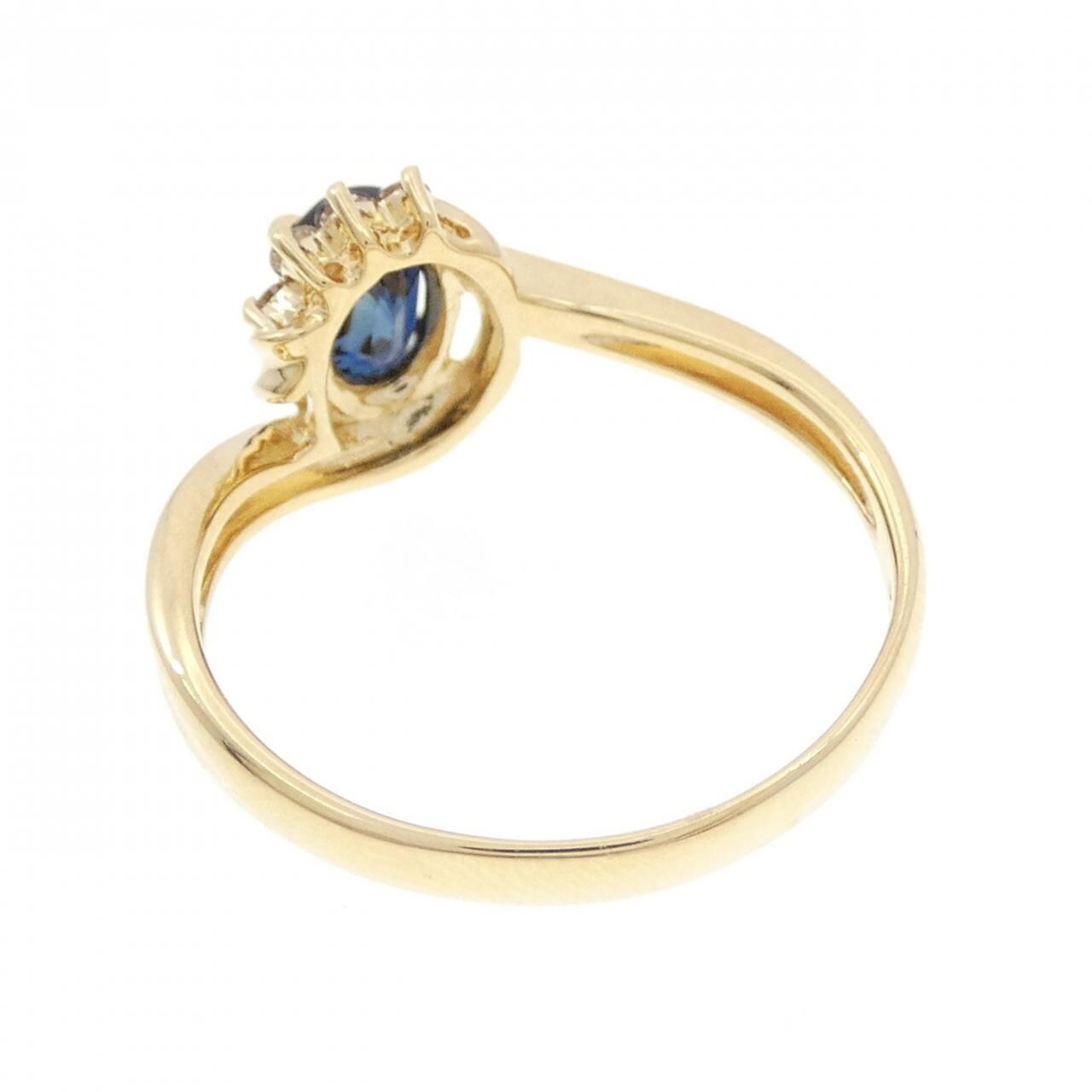 K18YG サファイヤ リング 0.70CT