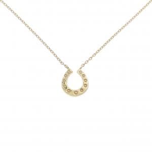 K10YG ホースシュー (ルビー) ネックレス