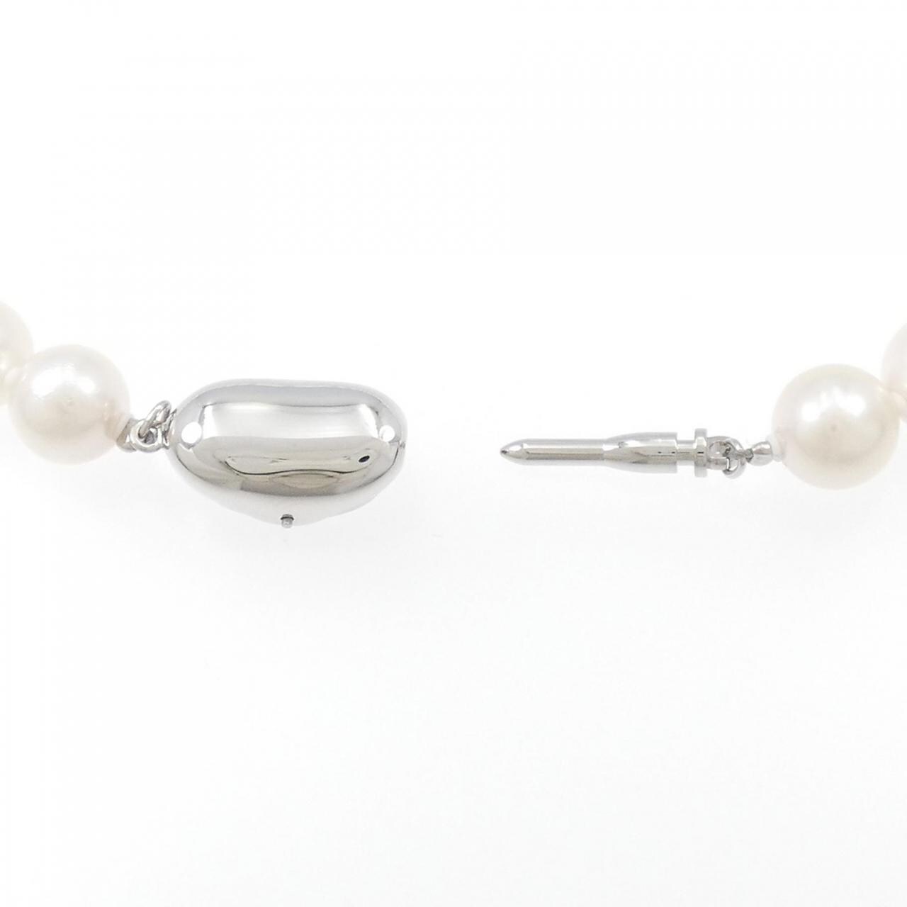 [新品] 银扣Akoya珍珠项链 8-8.5 毫米