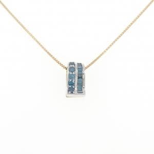 K18YG/K18WG ダイヤモンド ネックレス 0.37CT