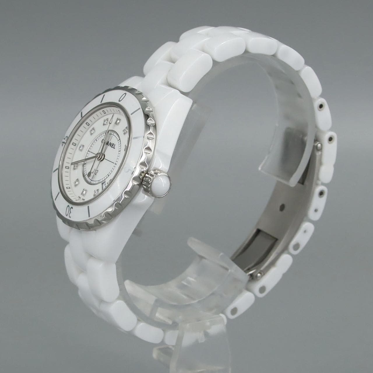 シャネル J12 33mmセラミック･12P H1628 セラミック クォーツ