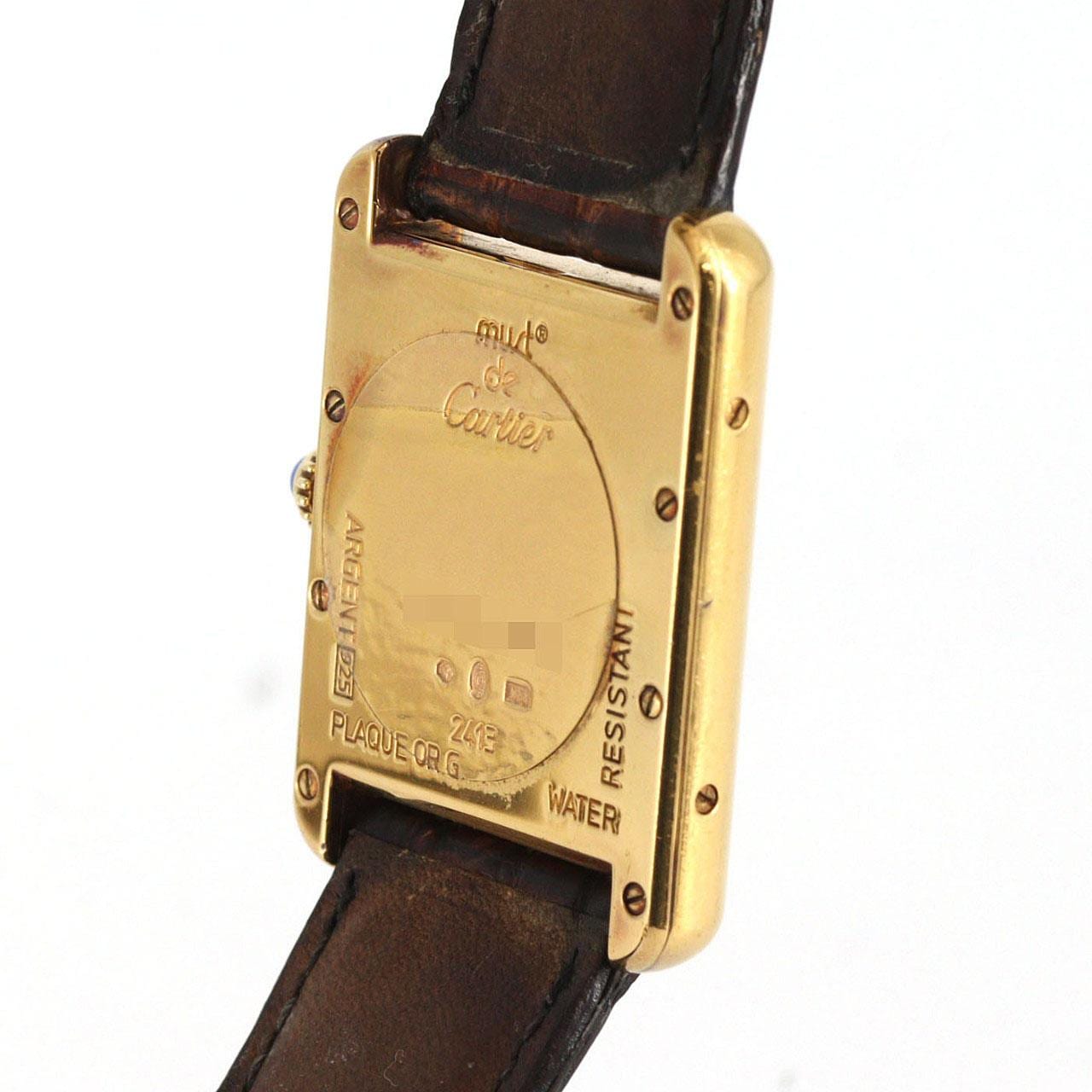 【ノーメンテナンス特価】カルティエ マストタンクデイト LM W1014154 シルバー クォーツ