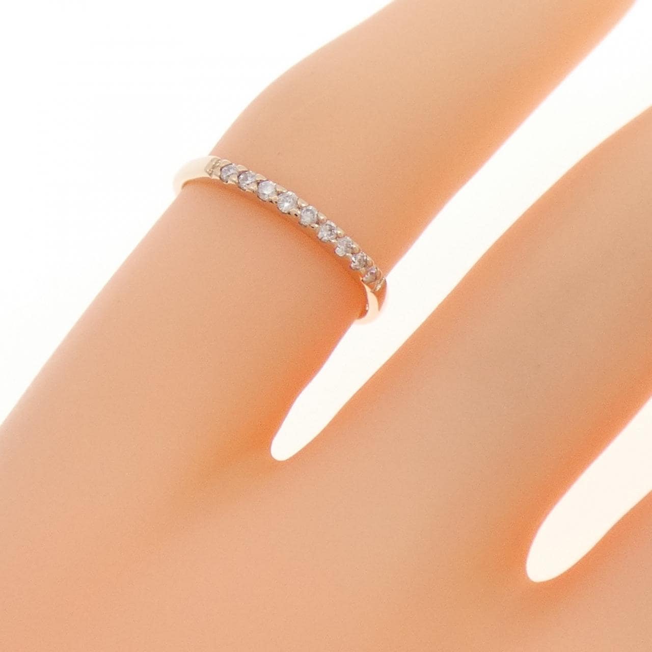 K10PG ダイヤモンド ピンキーリング